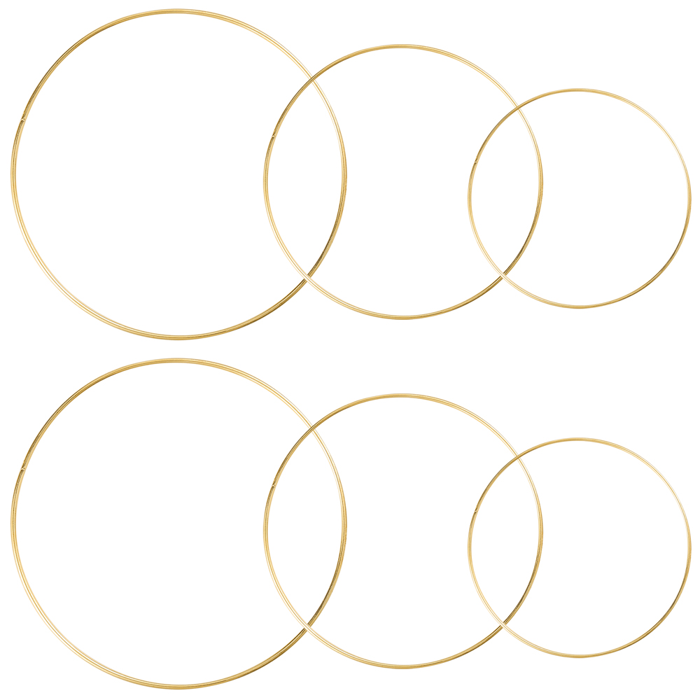 Sntieecr 4 PCS 30,5 cm Grandi cerchi ad anello in metallo argento cerchi floreali per la realizzazione di decorazioni per ghirlade nuziali dream catcher e artigianato sospeso a parete Macrame