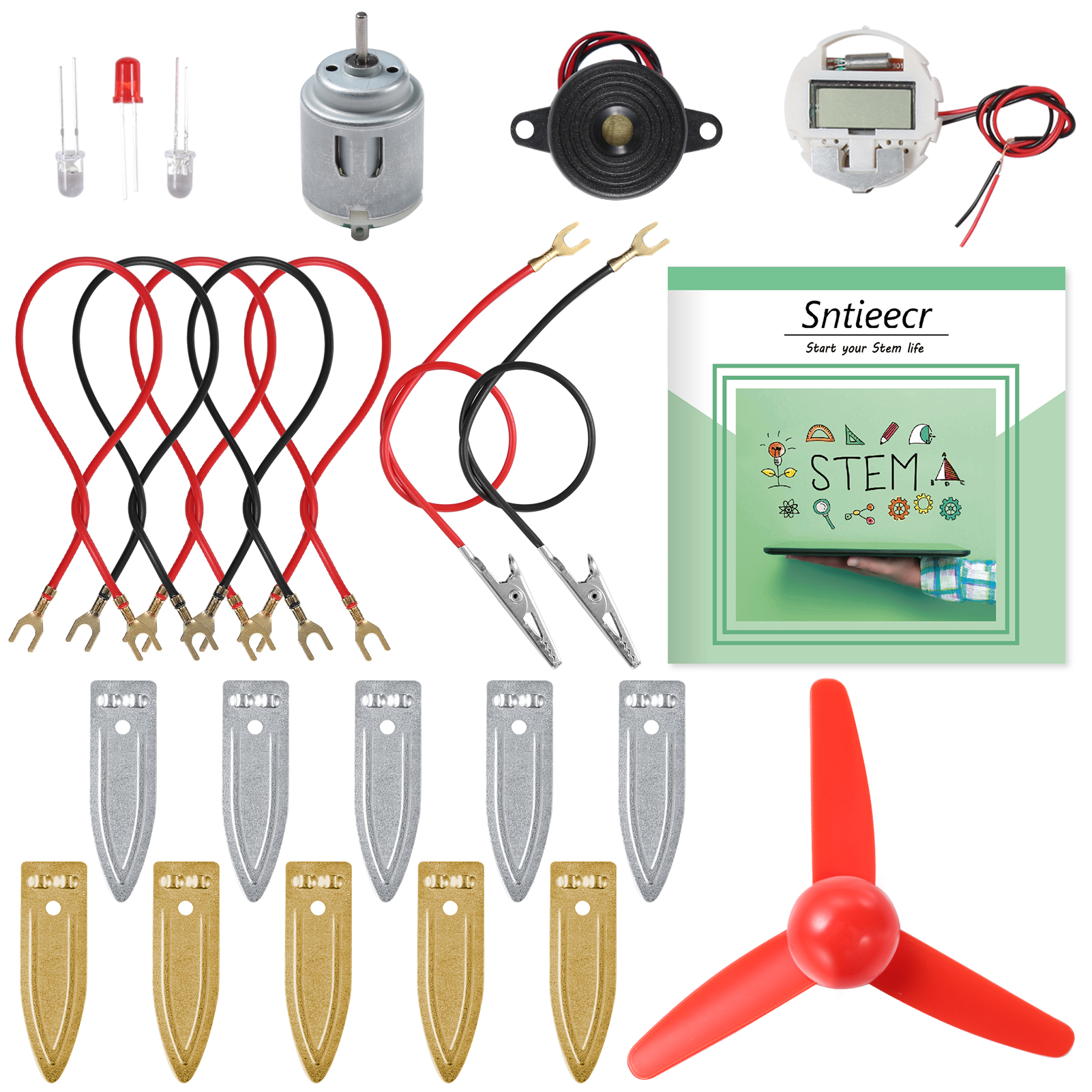 Sntieecr elektrische Schaltung Motor Kit Science Experiments Educational Montessori 